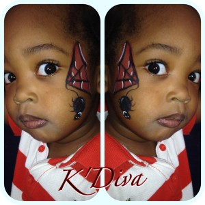 Mini Spiderman Facepaint