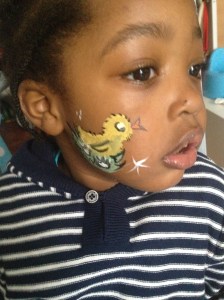 Easter Chick Facepaint